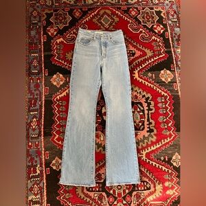 Levi’s Ribcage Light Wash Bootcut Jeans